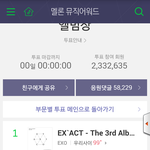 [EXO] 맞다 나 앨범상투표 끝나고 캡쳐한거있음