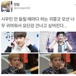 [시우민] 시우민 이 <b>버릇</b> 너무 귀여워 쥬금ㅠㅠㅠ