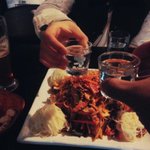 골뱅이<b>소면</b> / 마늘간장치킨 + 똥집튀김