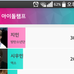 [시우민] <b>무쌍</b>아이돌 투표하자 웅녀들!