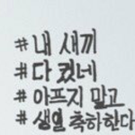 [방탄소년단] 이거 <b>지민이</b> 글씨체인가 슈가 글씨체인가