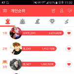 [EXO] <b>최</b>애스톤 오늘 순위