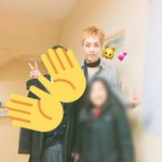 [EXO] 어떤 학생들이랑 사진찍은 밍석