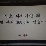 [EXO] 엑톡 아육대 <b>현수막</b> 후보