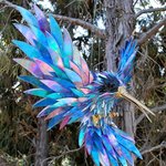 <b>CD</b> 조각으로 만든 조형물들