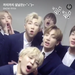 [방탄소년단] 스노우떴다
