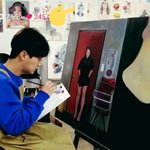 [시우민] 젝키 <b>이재진</b>님 브이앱에서 시우민 그림이!!