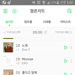 [EXO] 5시 썩수차트 개오<b>짐</b>