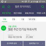 [방탄소년단] 멜1론주간인기상안한사람