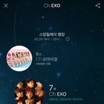 [EXO] 와 근데 ㅈㄴ <b>오름</b> 14위에서7위로