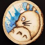 나무를 태워서 만든 예술 작품들