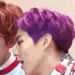 [EXO] 민석이 머리색 조카 <b>퍼플</b>인데