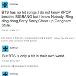 [방탄소년단] 자칭 글로벌대세 방탄소년단한테 일침 가하는 외국인.<b>JPG</b>