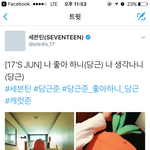 [세븐틴] ㅅㄷ 짹에 <b>준휘</b>도 올라옴ㅋㅋㅋㅋ