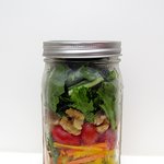 [40075] 예쁜 초간단 봄소풍 도시락, <b>유리병</b> 샐러드