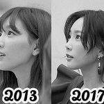[모두드루와] 태연 턱 <b>변화</b> 봐 (2013, 2017년 비교)