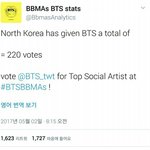 [모두드루와] 북한에서 방탄 빌보드 투표ㅋㅋㅋ