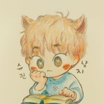 [시우민] (<b>산하</b>님 팬아트) 슈냥진지ㅋㅋ