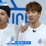 [프듀2] 김용국 중국인인거 팔씨름때