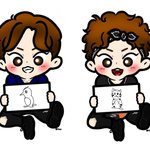 [시우민] 일본 팬아터가 그린 <b>슈화</b>백ㅋㅋㅋㅋ