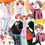 [시우민] 일본만화풍 시우민 <b>팬아트</b> ㅋㅋ
