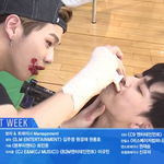 <b>유선호</b> 립스틱 발라주는 강다니엘