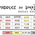 [프로듀스] 너네 취향표 보여조!