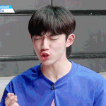 [프로듀스2] 고음할 때 이마때리는 연습생