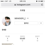 [프로듀스2] 와 정세운 인스타 계정 생긴거 실화냐?