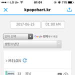 [방탄소년단] 각 사이트별 01시 <b>현황</b>