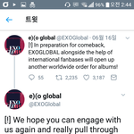 [EXO] 엑소글로벌이 <b>앨범</b>공구 관련 올렸는데