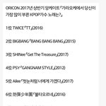 2017년 상반기 일본 노래방에서 가장 많이 불린 한국노래.<b>jpg</b>