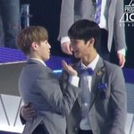 [워너원] 배챙이가 셍언이 <b>허리</b>에 손 짚었어