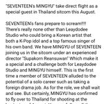 [세븐틴] 세븐틴 <b>에서</b> 김민규 첫 연기자 되나요