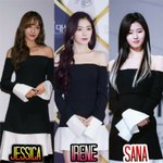 제시카 아이린 사나 같은 오프<b>숄더</b>