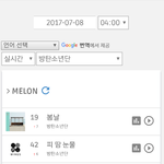 [방탄소년단] <b>서양</b>수박 4시 차트~