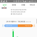 [EXO] 17일 오전 2시 1위 이용<b>자수</b>