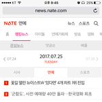 [뉴이스트] 힘내! 네이트 <b>기사</b> 1위햇어!! 올려!!