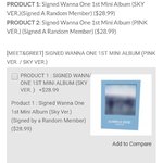 [워너원] 싸인씨디앨범 파는거 실화냐...