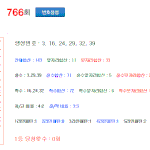 [드루와] 로또 766회 번호추천,자동번호(금요일)
