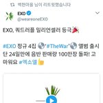 [EXO] EXO, 쿼드러플 밀리언<b>셀러</b> 등극