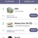 [EXO] <b>타</b>가수랑 차이가 얼마<b>안</b>난다 주간인기상 투표하자