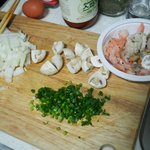 [자취요리] 수란을 곁들인 '디마레(<b>해산물</b>)파스타'를 해보았습니다.