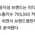 [윤지성] 지성씌 브랜드 <b>평판</b> 5위야 5위