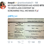 [방탄소년단] 해외<b>교수</b>님의 주제가 방탄 컨텐츠.