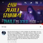 [개깊은빡침] 선미가<b>시나</b>뮤비해석댓글가관
