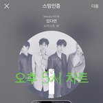 [뉴이스트] 오후5시))차트보고 진이듣고❤️