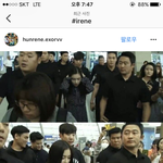 [EXO] 경호원들에게 둘러싸여 출국하는 <b>이린</b> 공쥬님