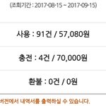 와 미친 한달에 버스비 쓴거 보고 충격