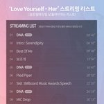 [방탄소년단] LOVEYOURSELF스밍<b>리스트</b>❤️
